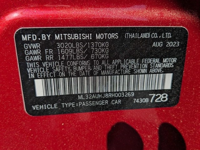 2024 Mitsubishi Mirage ES